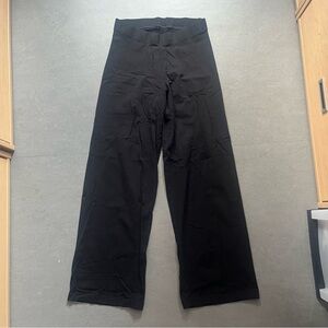 Black Old Navy High-Waisted Wide-Leg Leggings